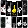 Middle Finger Phone Case For Samsung Galaxy A52 A32 A22 A12 A02S A50S A30S A51 A31 AA71 Note 20 Ultra 10 S10 Plus Galaxy A52 A42