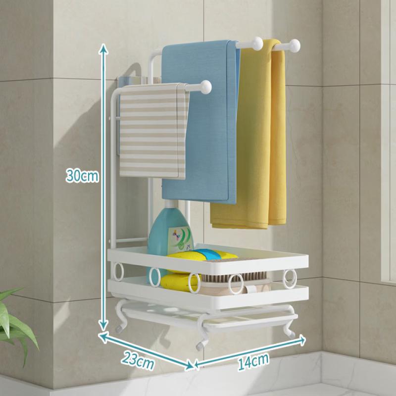 Punch-Free Kitchen Sponge & Dishcloth Drying Rack