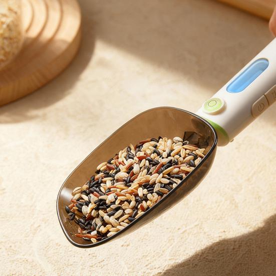 Digital Measuring Spoon Electronic Measuring Scoop Scale 500g/0.1g High Precision Small Kitchen Weighing Cup with LCD Display for Cooking Baking