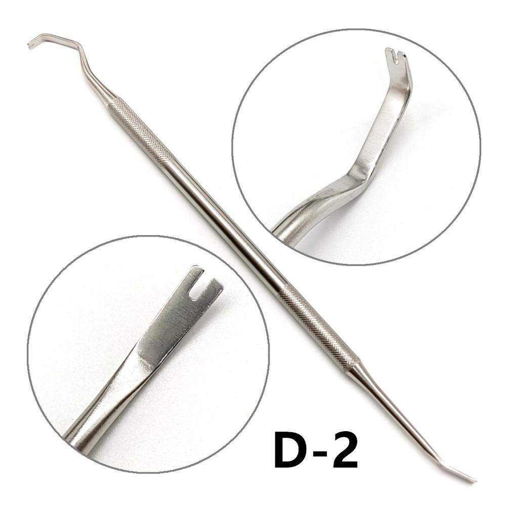 Dental Orthodontic Double Ended Ligature Director Curved with Scaler Fine Narrow Dentist Tool Instrument