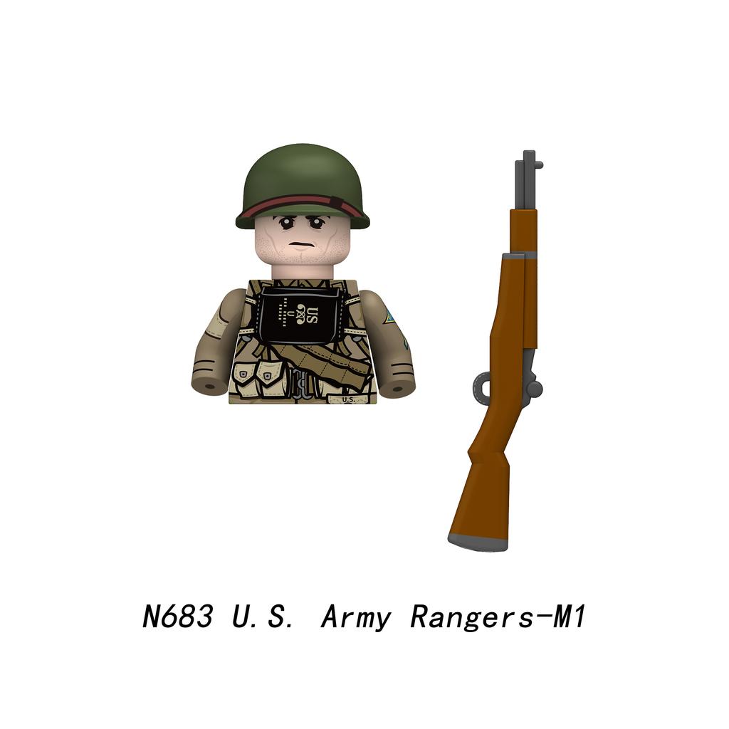 Armádní rangeři Pěšák Vojenské Minifigurky Modely Dětské Hračky Stavebnice Dárek Kluci Dívky