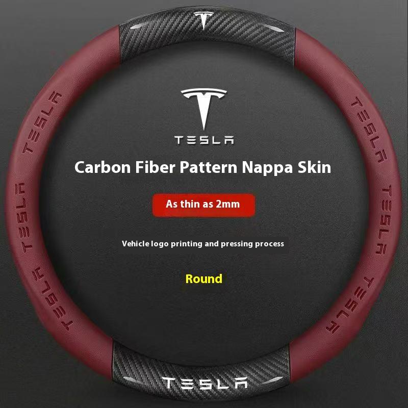 Car Steering Wheel Cover For Tesla Model 3 Model S Model Y Model X Roadster 2019-2025 Auto interior Steering Wheel Accessories