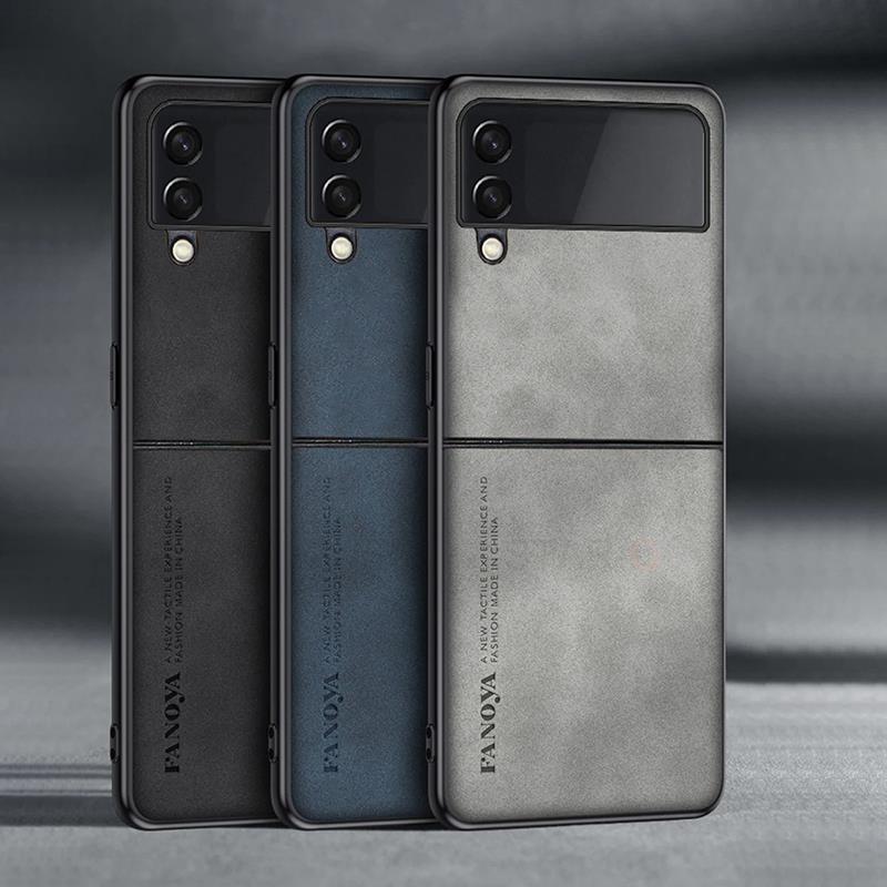 Do Samsung Galaxy Z Flip6 Flip5 Flip4 Flip3 5g Luksusowe Vintage Owcze Skórzane Etui Na Flip 6 5 4 3 Męskie Wstrząsoodporne Etui Zflip