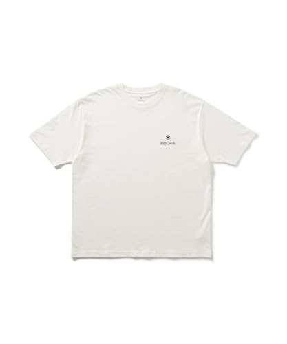 Snow Peak Soft Cotton Relaxed Logo T-Shirt TS-25AU006, Short Sleeve, Men's/Women's, XXL, Off White