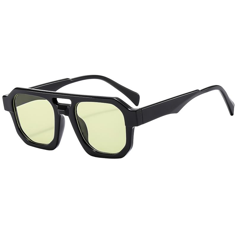 New Retro Pilot Sunglasses Men Women Fashion Minimalist Design Outdoor Anti UV Protective Glasses Double Beam