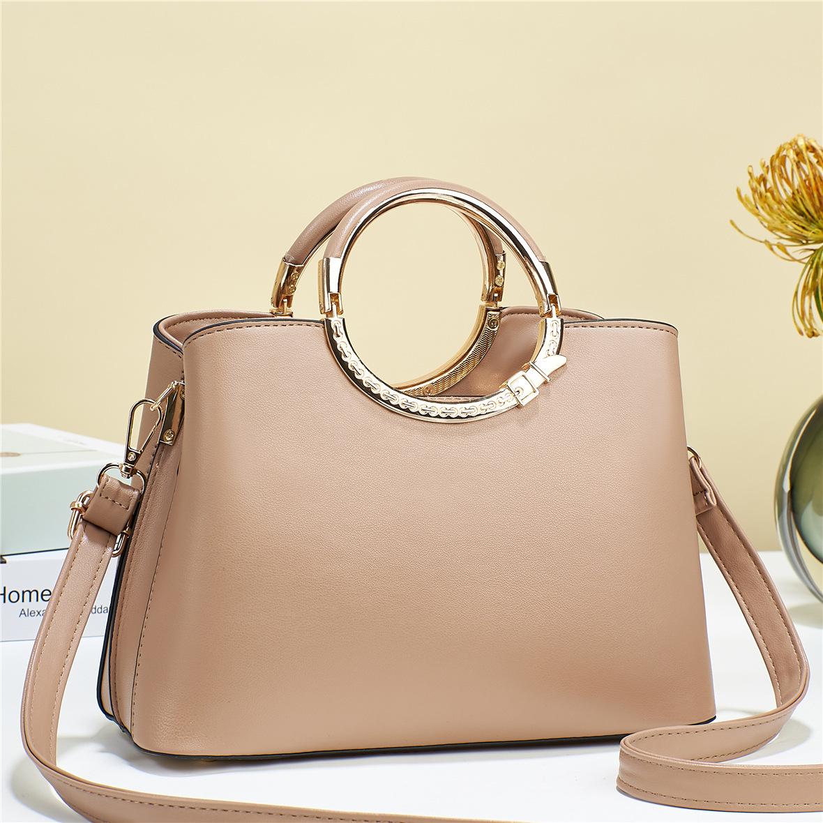 

Новая модная портативная сумка через плечо с милым темпераментом для девочек большой емкости бежевый