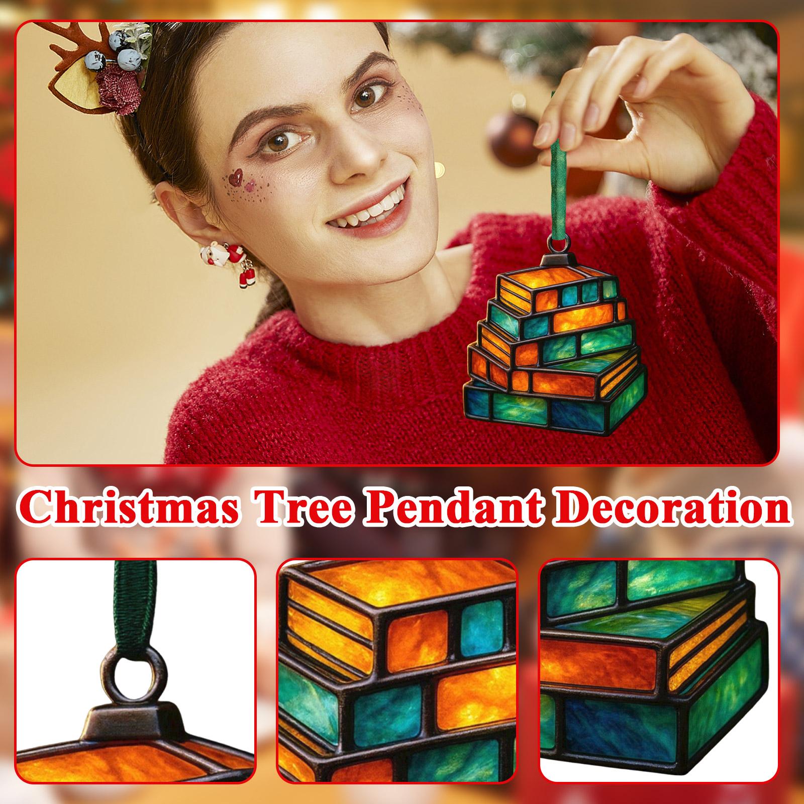 

2D Акриловая подвеска на елку, Украшение на елку, Рождественские подвесные украшения, Украшения для дома One Size