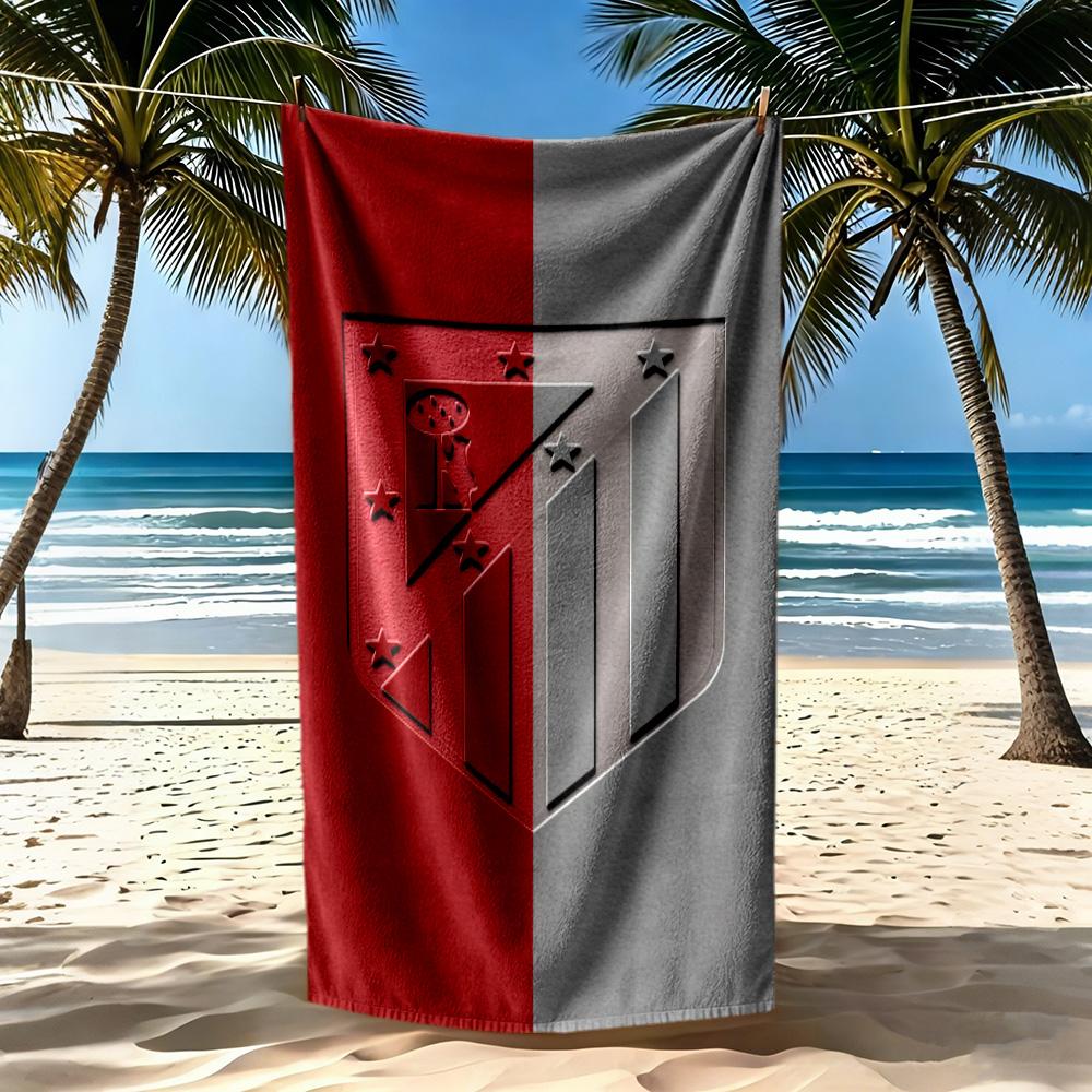 Atletico Madrid Beach Towel Super Soft Absorbent Comfortable Lightweight Portable For Swimmingbeachcamping Travel Beach Accessoriesgym