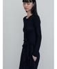MAKE A TOAST Henley Neck Wrap T-Shirt Black Mbefto007Bk