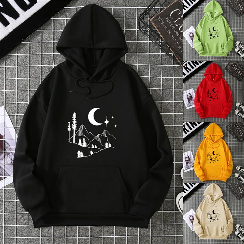 2025 Plus Size Simplic Heart Print Women Sweatshirt Soft Casual Loose Vintage Female Hoodies Winter Warm Fleece Student Tops