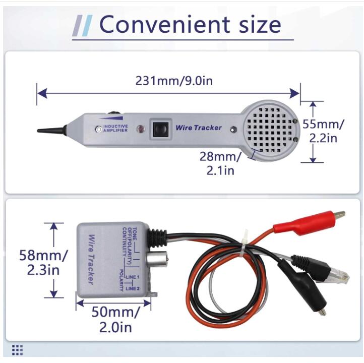 Tone Generator Kit, Wire Tracer Circuit Tester, 200EP High Accuracy Wire Tester Kit, Wires Tone Tracer,