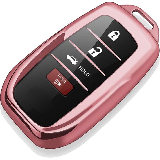 Tukellen for Toyota Key Fob Cover Soft Key Shell Case for 2025 Camry 2019-2025 Land Cruiser,2021-2025 Sienna Venza Hilux Fortuner 2023-2025