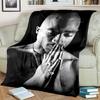 6 Size Rap Singer 2Pac Blankets 3D Printing Comfortable and Soft Picnic Blanket Gift To Family or Friends picnic blanket