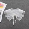 Women Lace Fake Collar Blouse Cloud Shoulder Doll Collar Detachable Shirt Collar Blouse Top Collars For Women Dropshipping