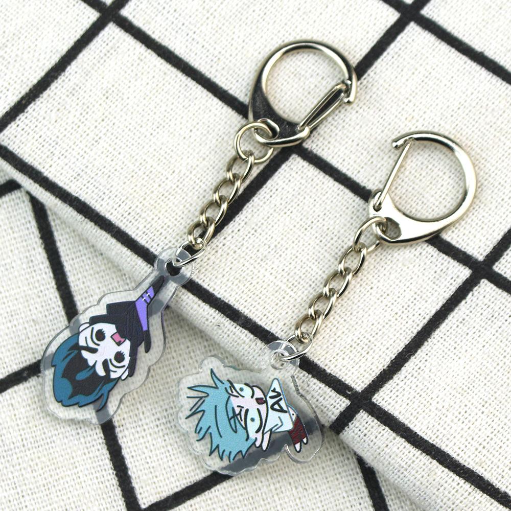 Popular Anime Alien Stage Chibis Keychains for Women Accessories Bag Luka Ivan Till Mizi Hyuna Sua Keyrings Jewelry Fans Gifts