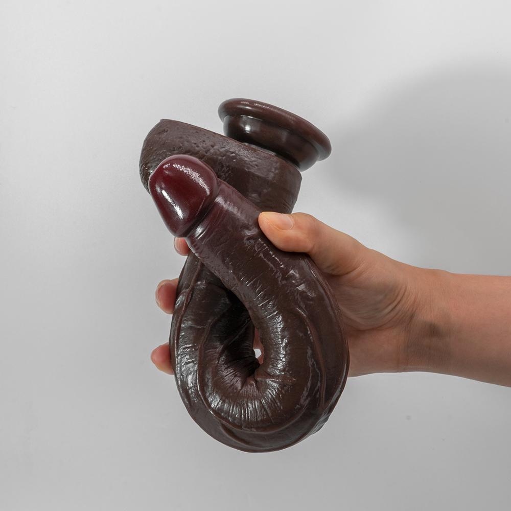 Black Giant Super Soft Super Long Dildo Anal Plug Female Dildo Female Manual Masturbator Adult Sex Toys