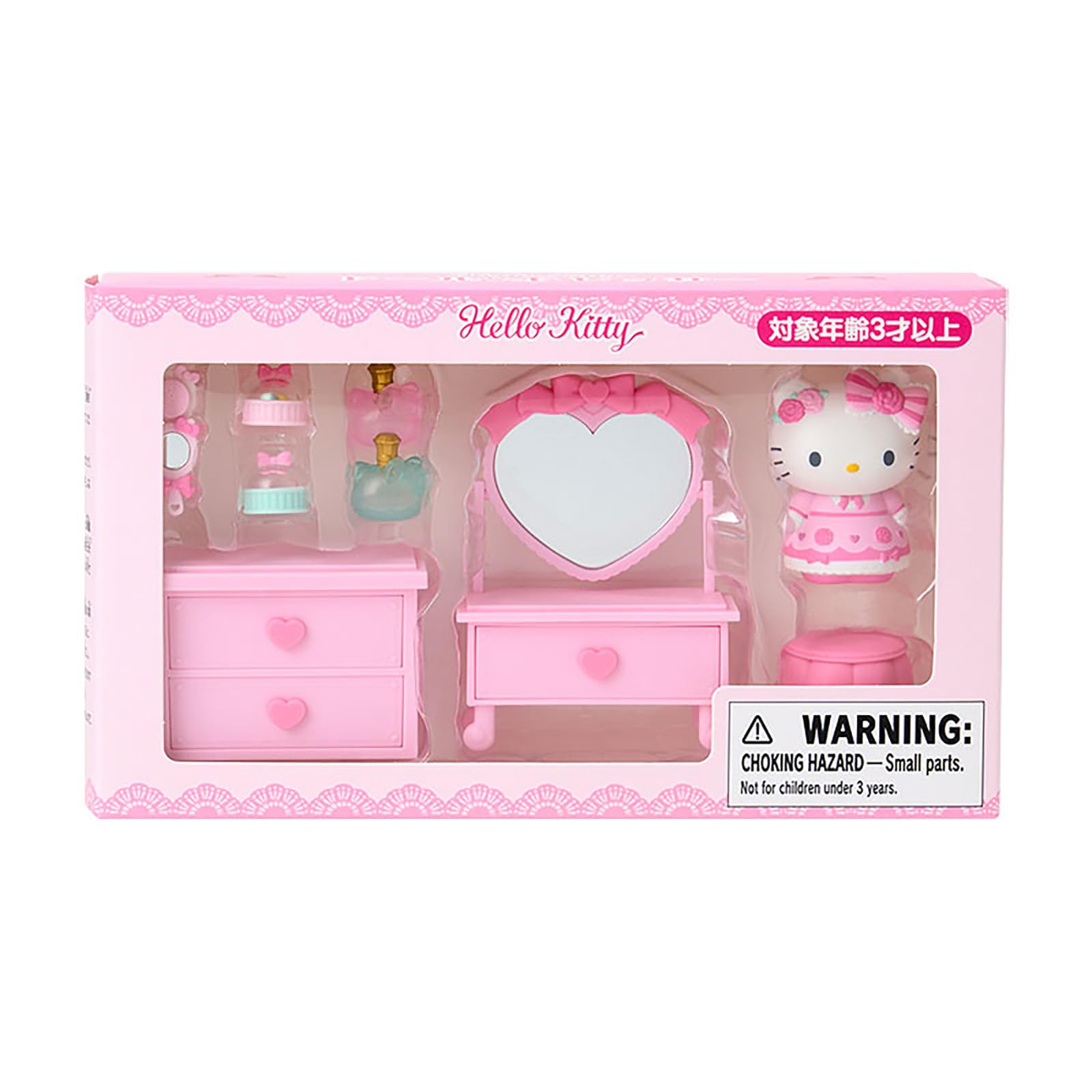 

Sanrio Hello Kitty Doll Dresser 3 and 141526 & (Ages Up) розовый