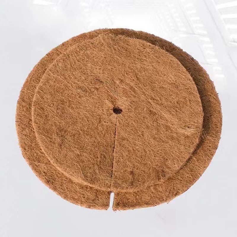 Nuovo Vaso per Piante Tappetino in Fibra di Cocco Rotondo Scanalato Pad Piatto per Prevenzione Erbacce Fuoriuscita Terriccio Strumento da Giardinaggio