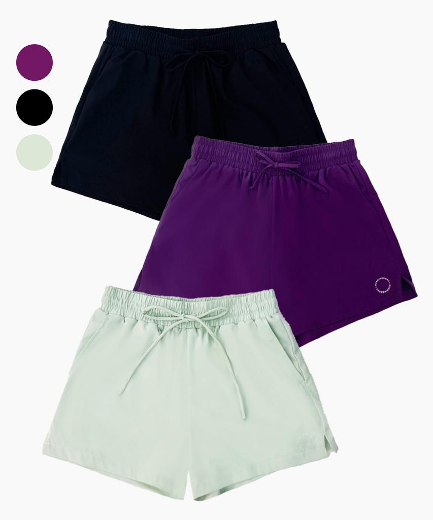 Helingbon Women'S 2-In-1 Multi Leggings Shorts (3 Colors) / Ae306W