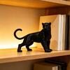 3D-gedrucktes Black Panther Ornament Mini Matt Schwarz Schreibtischdekoration Dschungeltierfigur für Kinder, Spielzeuggeschenk für Jungen und Mädchen