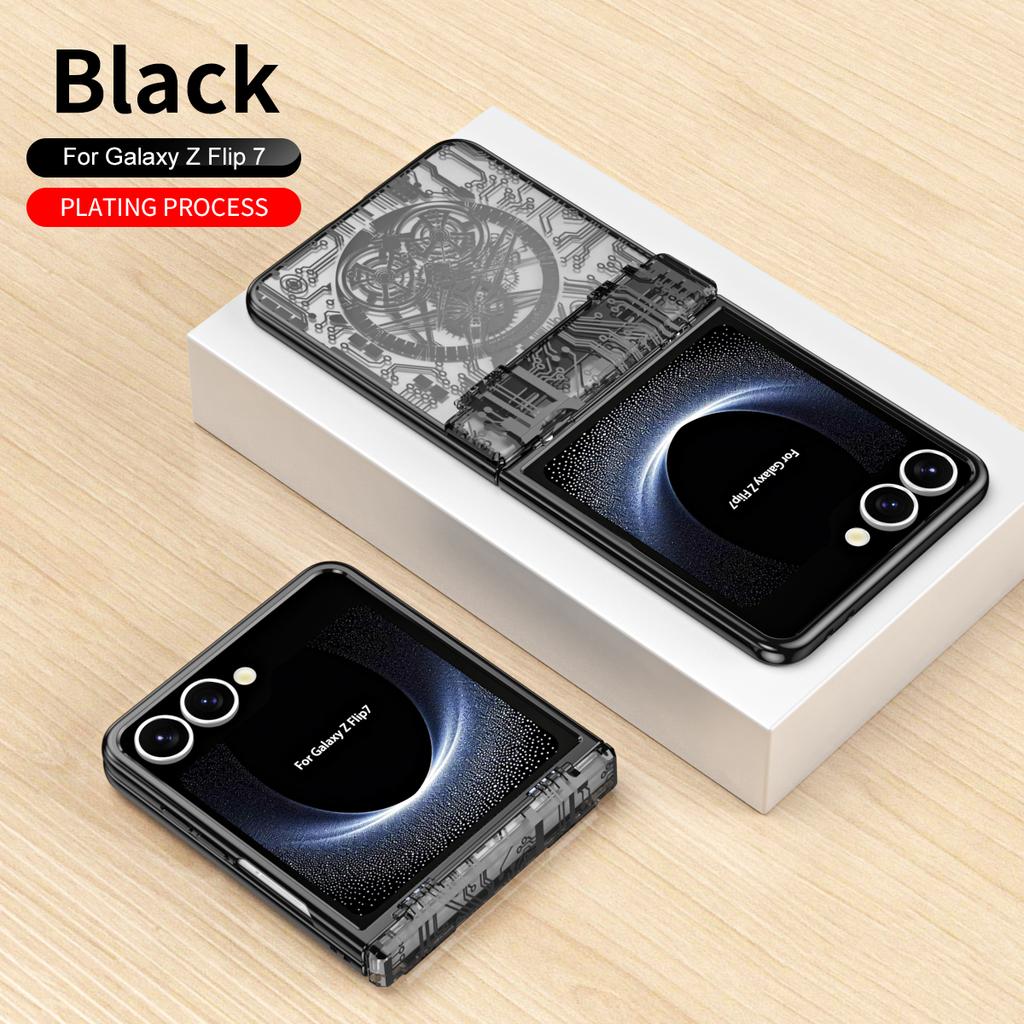 Machine Legend Beschichtungshülle für Samsung Galaxy Z Flip 7 5G ZFlip7 Flip7 Schutz Faltbar Stoßfest Hartplastik Handyhülle