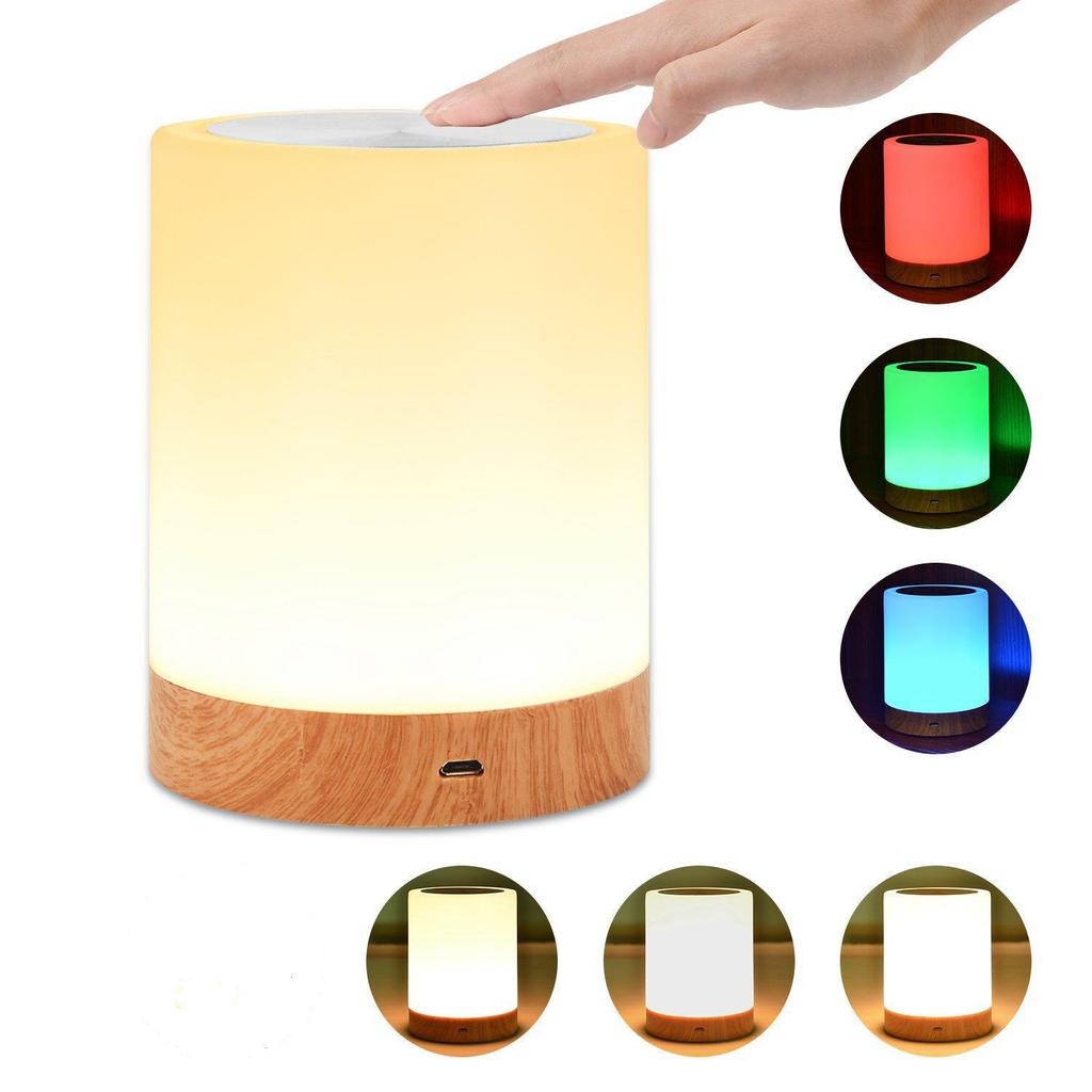 New Creative 7 Color Changing LED Soft Warm Night Light Lamp Bedroom Lamp USB Charging Lights Home Decor