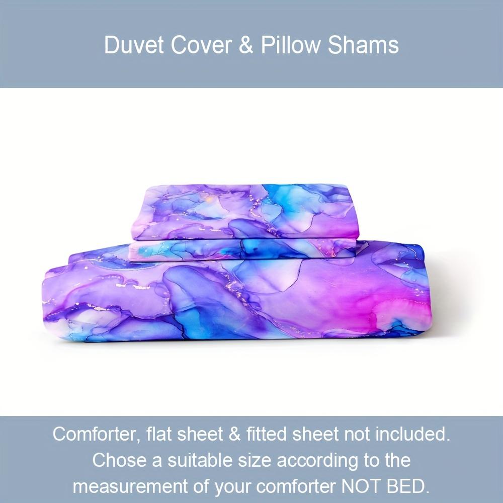 3Pcs Duvet Cover Set, Colorful Bedding Set, Soft Comfortable Duvet Cover, For Bedroom, Guest Room Decoration Christmas Gifts