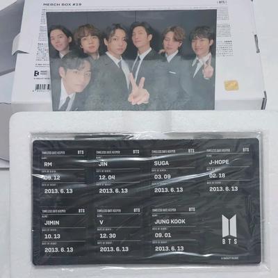 BTS Merch Box 19 Group Full Set Date Keeper Calendar