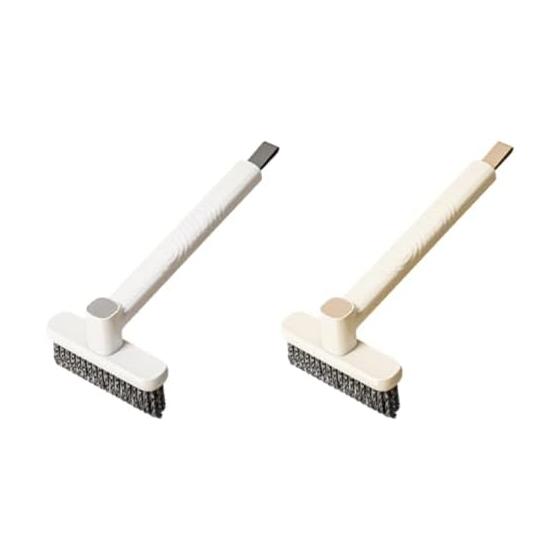 Bathroom Cleaning Brush, Adjustable Angle, Set of 2, Cleaning Brush, Multifunctional, Entrance Tile Brush, Drain Gutter, Gap Cleaning Goods, Gap