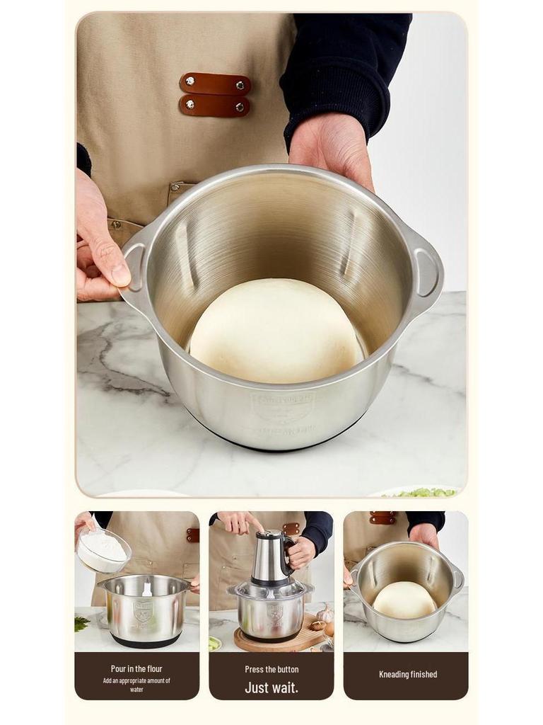 High-Power Stainless Steel Electric Meat Grinder & Multi-functional Commercial Blender for Home Use