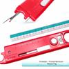 4 in 1 Needle Threader Built-In Magnifier Built-In Ruler Automatic Threader Multi-Functional Ergonomic Design