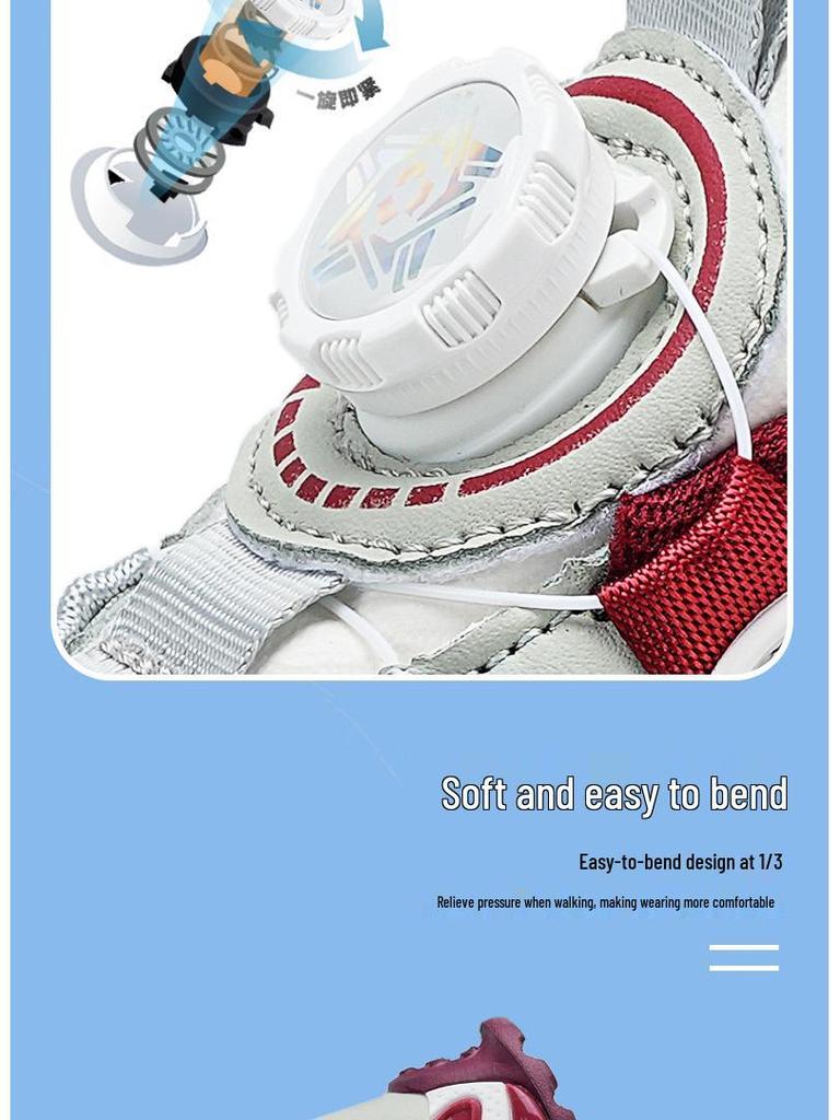 Jungen Sportschuhe 2025 Herbst/Winter Leder Wasserdicht – Rutschfeste Weiche Sohle Laufschuhe Papa Schuhe