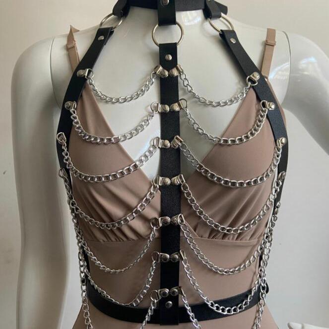 European & American Cross-Border Sexy Exaggerated Choker & Waist Body Chain