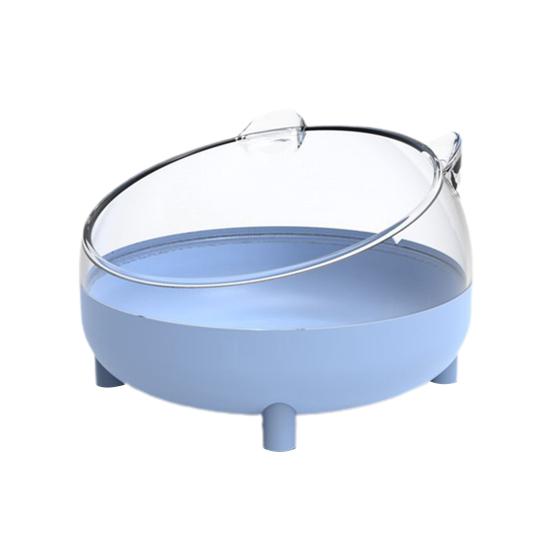 Bañera para hámster Resistente a caídas Forma bonita Fácil de lavar Panorámica Transparente Gran espacio de descanso Doble uso