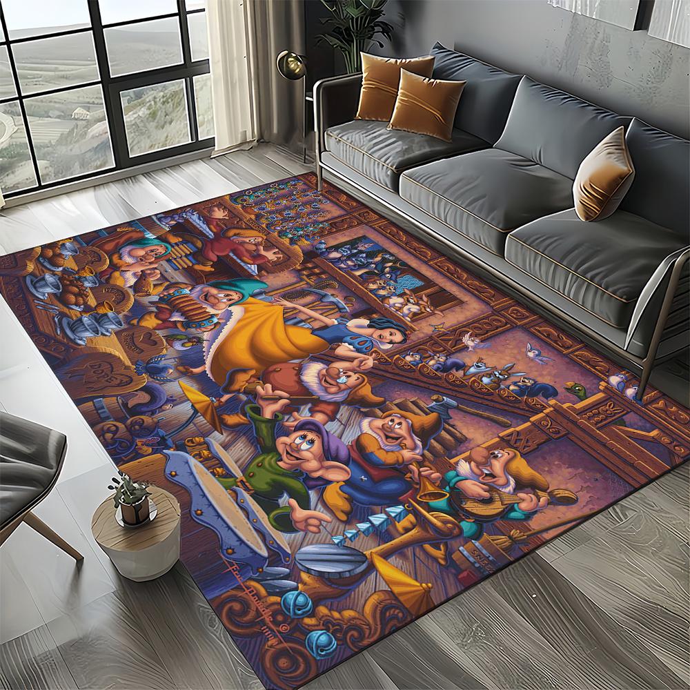 27 Style Snow White Princess Cartoon Girl Carpet Rug for Bedroom Living Room Home Sofa Decoration,kid Large Decor Floor Mat Gift