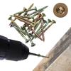100Pcs/Pack 35mm 45mm 60mm 80mm Self-tapping Screw M5 Flat Head Woodworking Screws  Hardware Tools