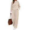 Damen Weihnachtsdruck Pyjama-Set, Seidiges Langarm-Knopfleisten-Schlafanzug-Set
