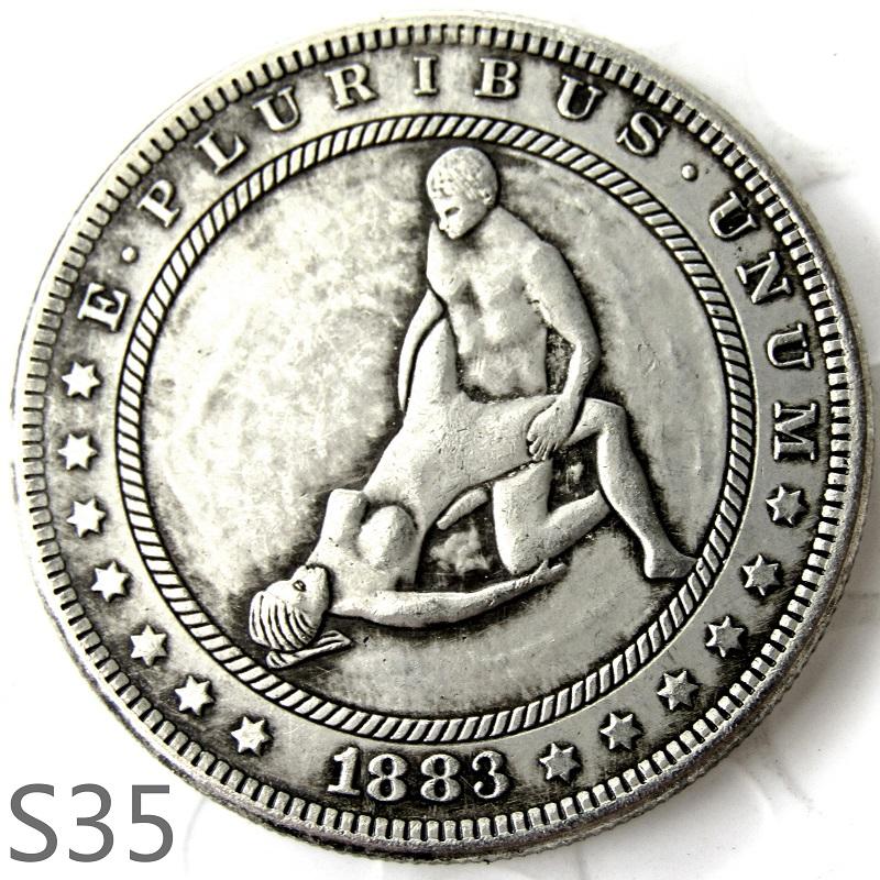 Sexy Sex Girl Women Men Make Love Lover Commemorative Coin Souvenir