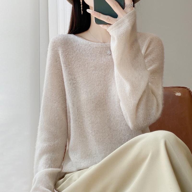 Pulover de cașmir pentru femei cașmir Qinghe 30% cașmir 70% lână toamnă și iarnă pulover cald și la modă