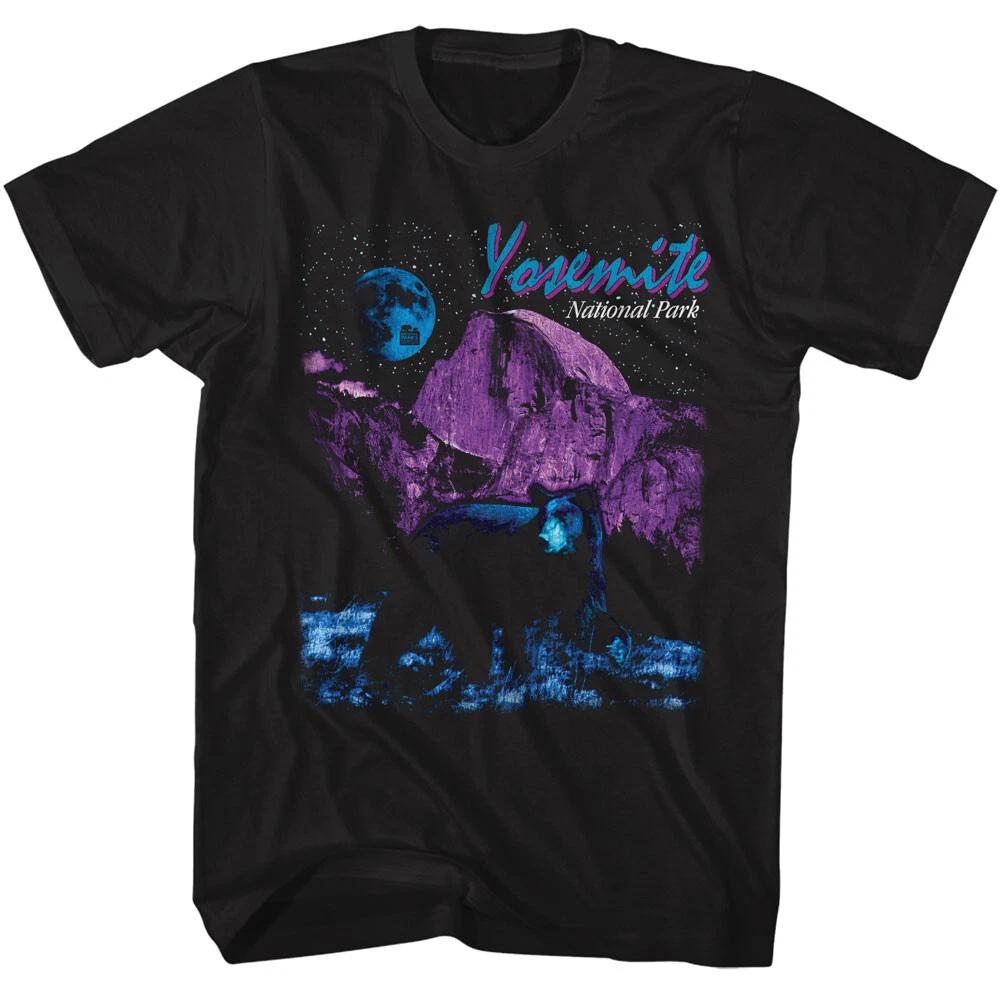 

United States National Parks Yesemite Black Bear Moon & Stars Men s T Shirt S