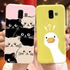 Husă de telefon pentru Samsung Galaxy J6 Plus 2018 Desene animate drăguțe cu animale Culoare bomboane Silicon moale TPU Capac pentru Samsung J6 J 6 J6Plus