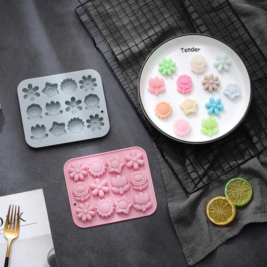 Silikonová forma na dýňové listy a květy Podzimní javorové listy Fondant Čokoláda Cupcake Želé Cukroví Dezerty Ozdoba dortu