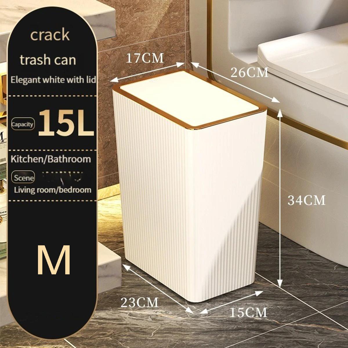 

Узкий пресс для мусора Nordic Covered Мусорные баки для мусора Водонепроницаемые Ванная комната Гостиная Кухня Мусорная корзина Бытовые принадлежности