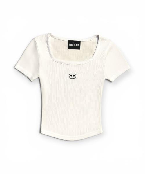 Bonseullipi Bully Square Neck T-Shirt (White)