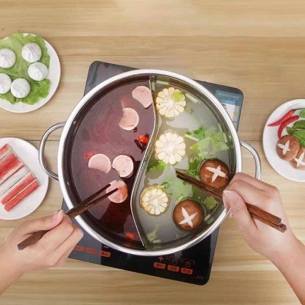 Mandarin Duck Pot Divided Pan Soup Cookware Kitchen Supplies, Shabu Divider