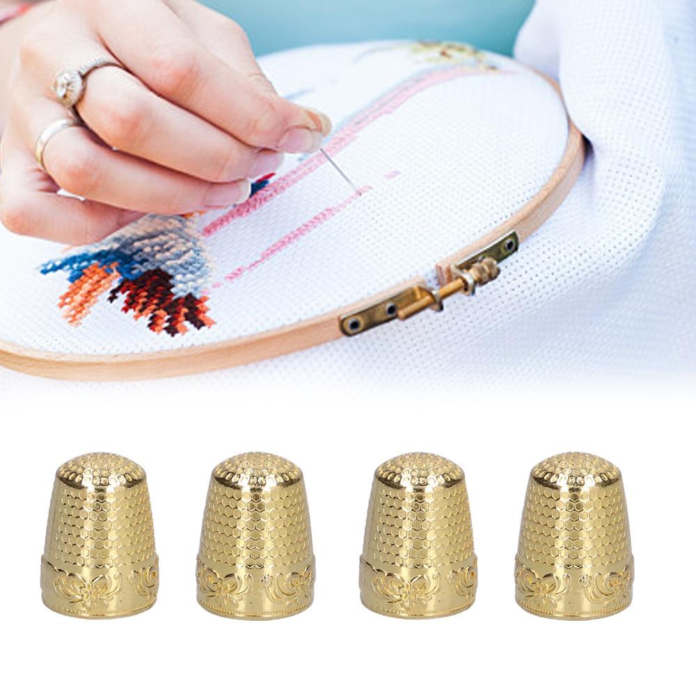 10pcs Antirust Coating Finger Protector Thimbles Hand Sewing Thimbles  Quilting Craft Supplies