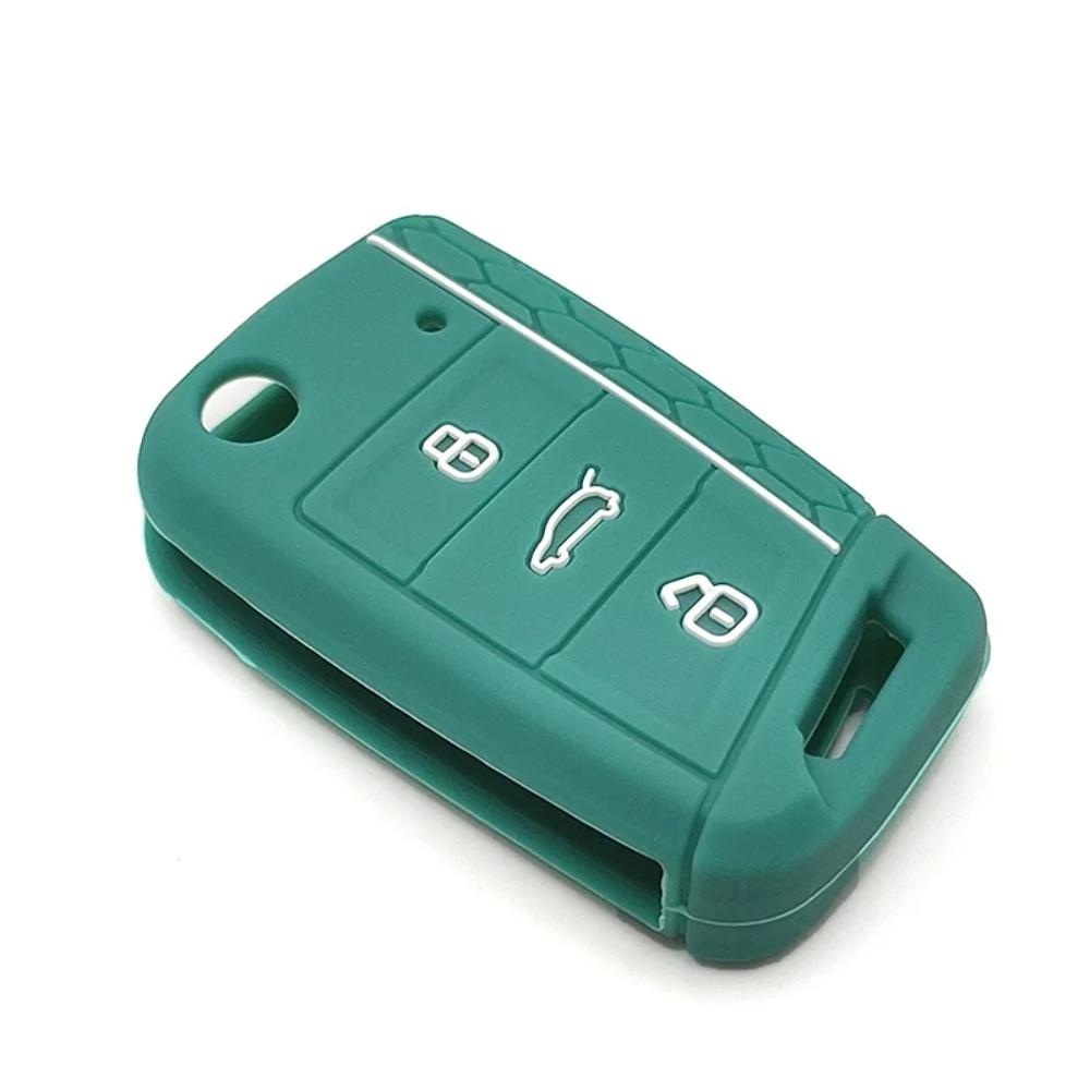 Für VW Golf 7 GTI POLO T-Cross T-Roc Touran Tiguan Skoda Octavia Rapid Kodiaq Fabia Seat Ibiza Leon Ateca Arona Schlüsselhülle Abdeckung