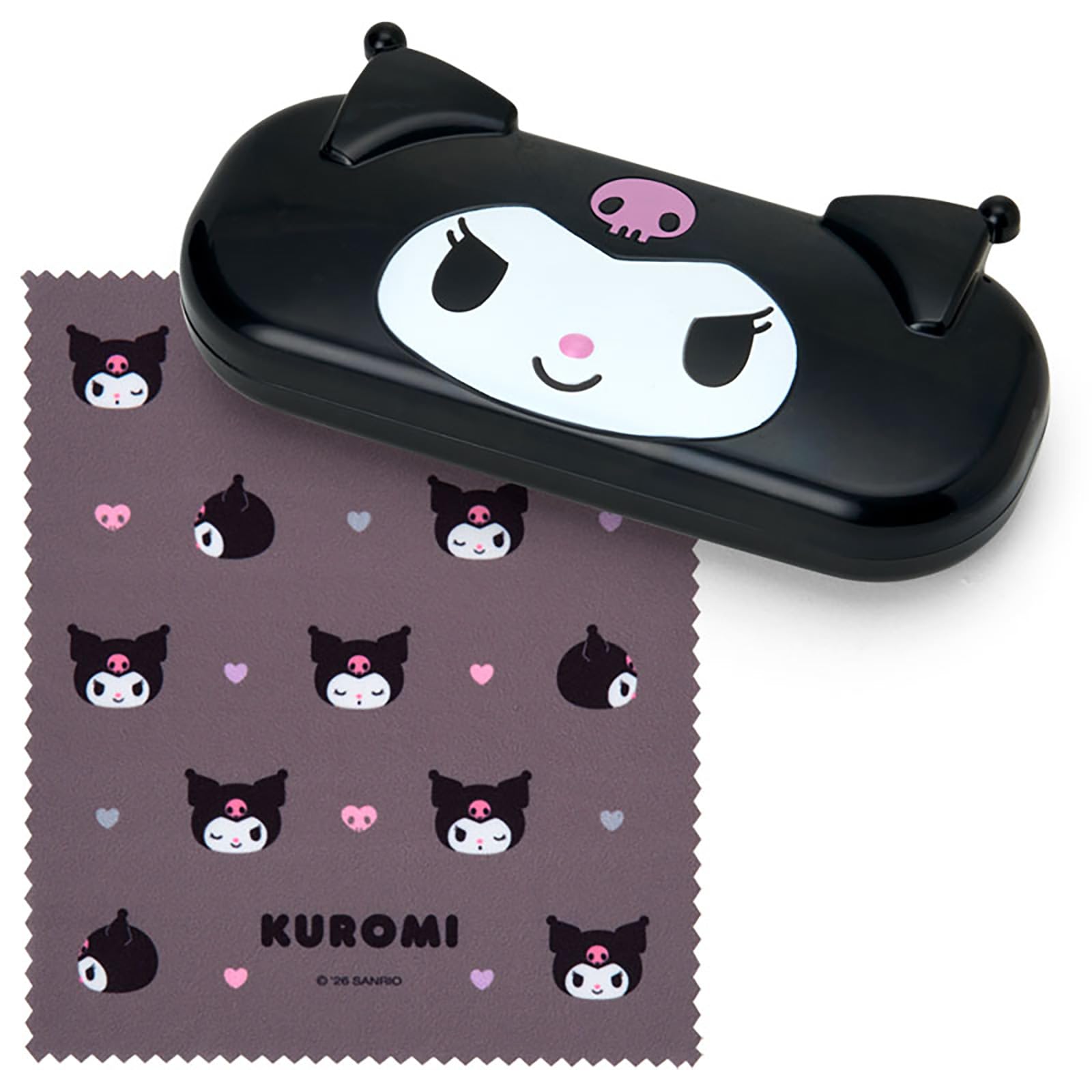 

Sanrio Face Shape Glasses Case Kuromi 588253 Model Kit