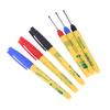 2PCS 33mm Red/Blue/Black Long Head Marking Pen Woodworking Decoration Deep Hole Waterproof Pen Multipurpose Marking Tool