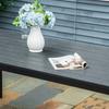 Garden Table Plastic 190 X 84.5 X 72 Cm Weatherproof, Wood Look, Wood Texture